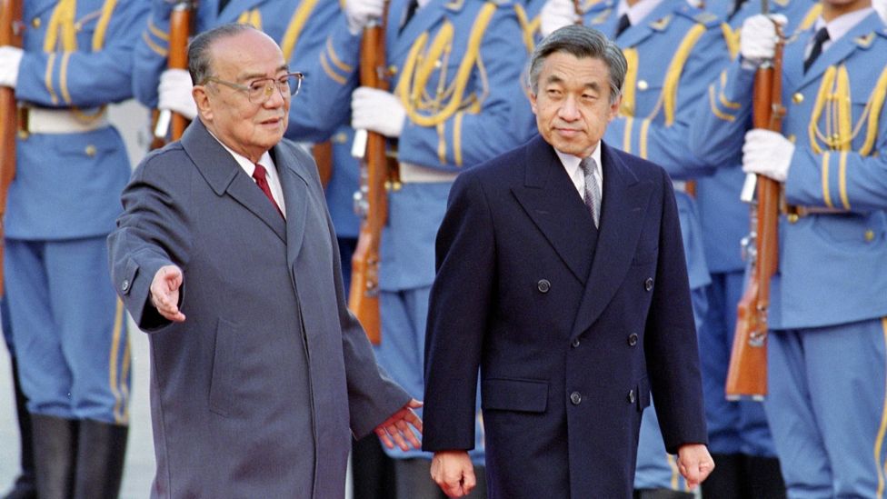 1992年10月會見中國國家主席楊尚昆