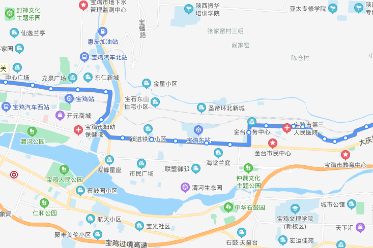 寶雞公交25路 寶雞公交25路