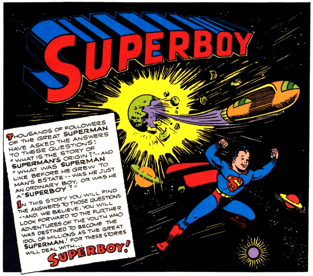 《多趣漫畫》第101期（1945年1月），超級小子初登場