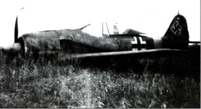 在奧廖爾附近被擊落的一架Fω-190戰鬥機