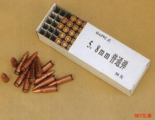 中國5.8毫米手槍彈藥
