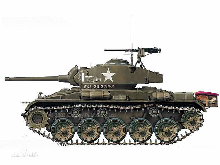 M24輕型坦克線圖