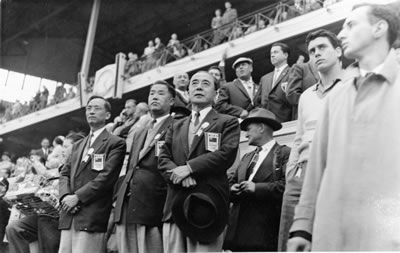 東京3屆亞運會司令薹上團長鄧傳楷1958.5