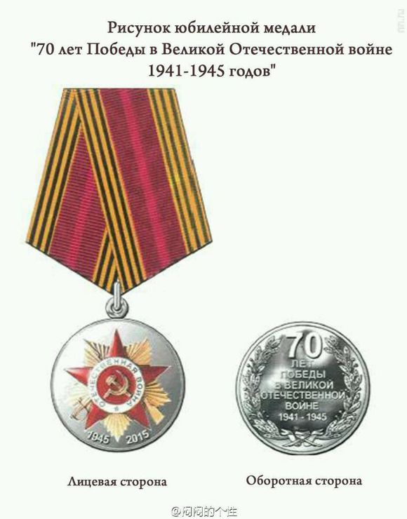 衛國戰爭勝利70周年紀念獎章