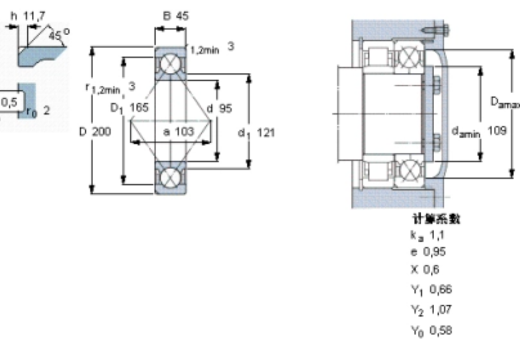 SKF QJ319N2MA軸承 SKF QJ319N2MA軸承