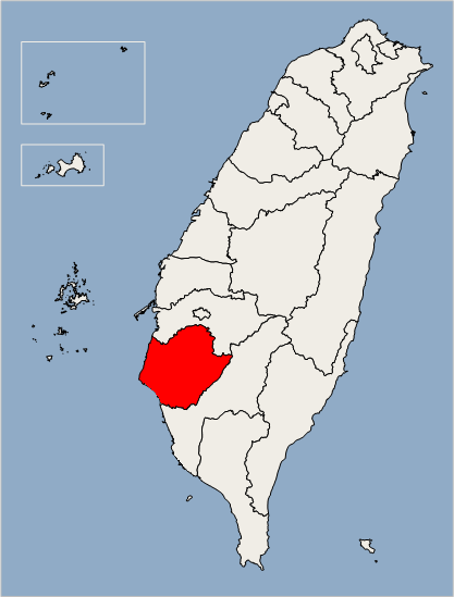 台南市在台灣省的地理位置