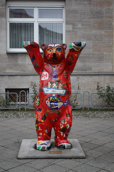 柏林街頭的各種柏林熊形象