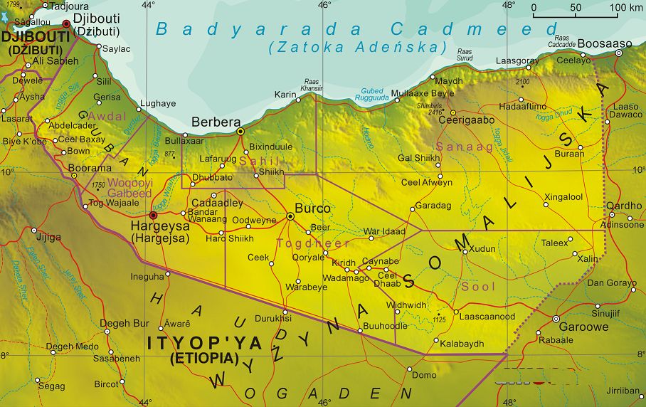 索馬里蘭行政地圖