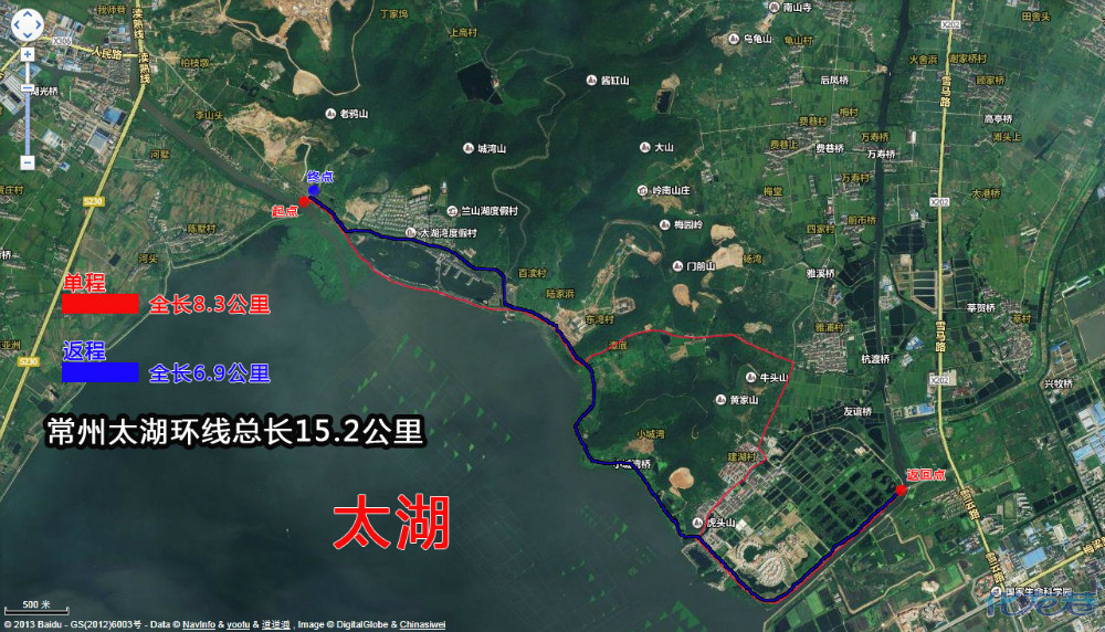 常州武進太湖環線 距離:15.2km