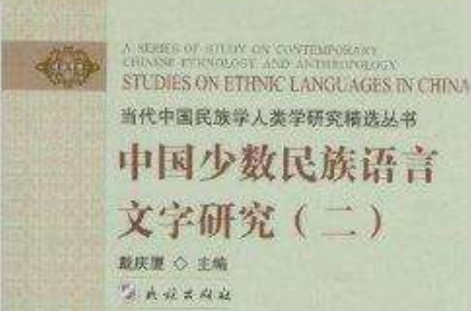 中國少數民族語言文字研究2