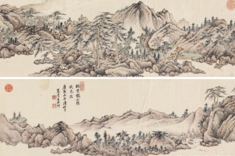 擬古山水卷 擬古山水卷
