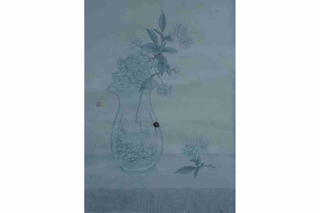 瓶中花(沈雯欣國畫作品) 瓶中花(沈雯欣國畫作品)