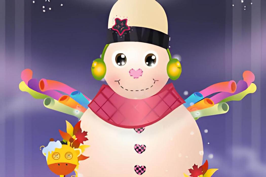 賣萌的雪人