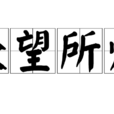 眾望所歸 眾望所歸