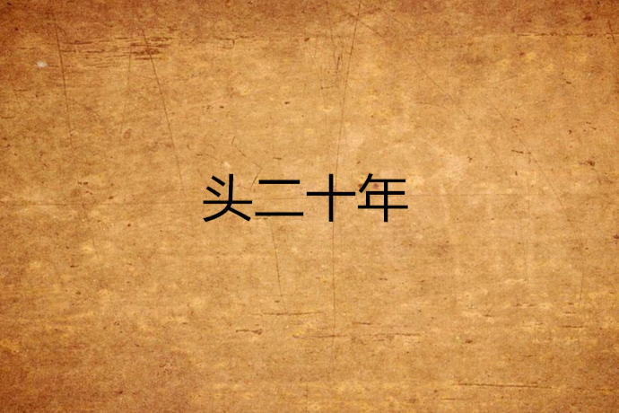 頭二十年 頭二十年
