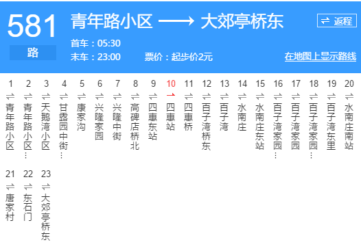 北京公交581路(北京市2016年改號的公交線路) 北京公交581路(北京市2016年改號的公交線路)