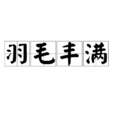 羽毛豐滿 羽毛豐滿