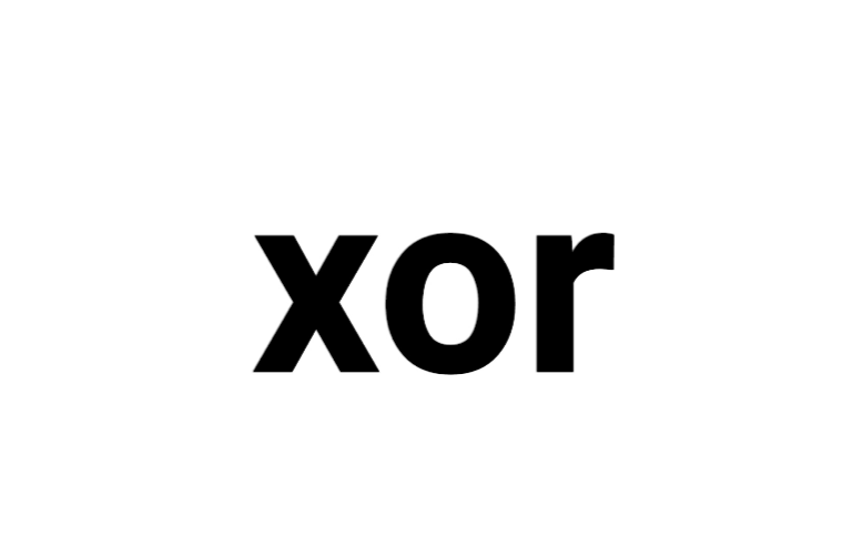 xor(Visual Basic中式一種邏輯運算符)