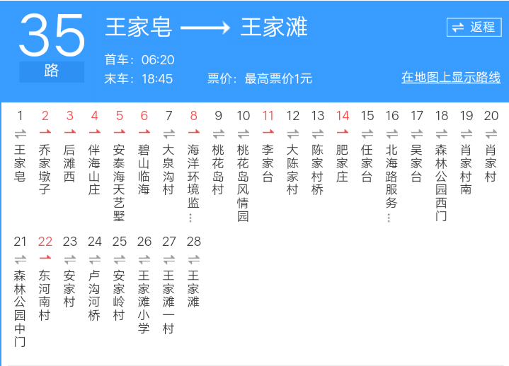 日照公交35路 日照公交35路