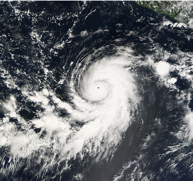 颶風塞爾吉奧 衛星雲圖