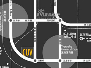 CUV國際公寓商業位置圖