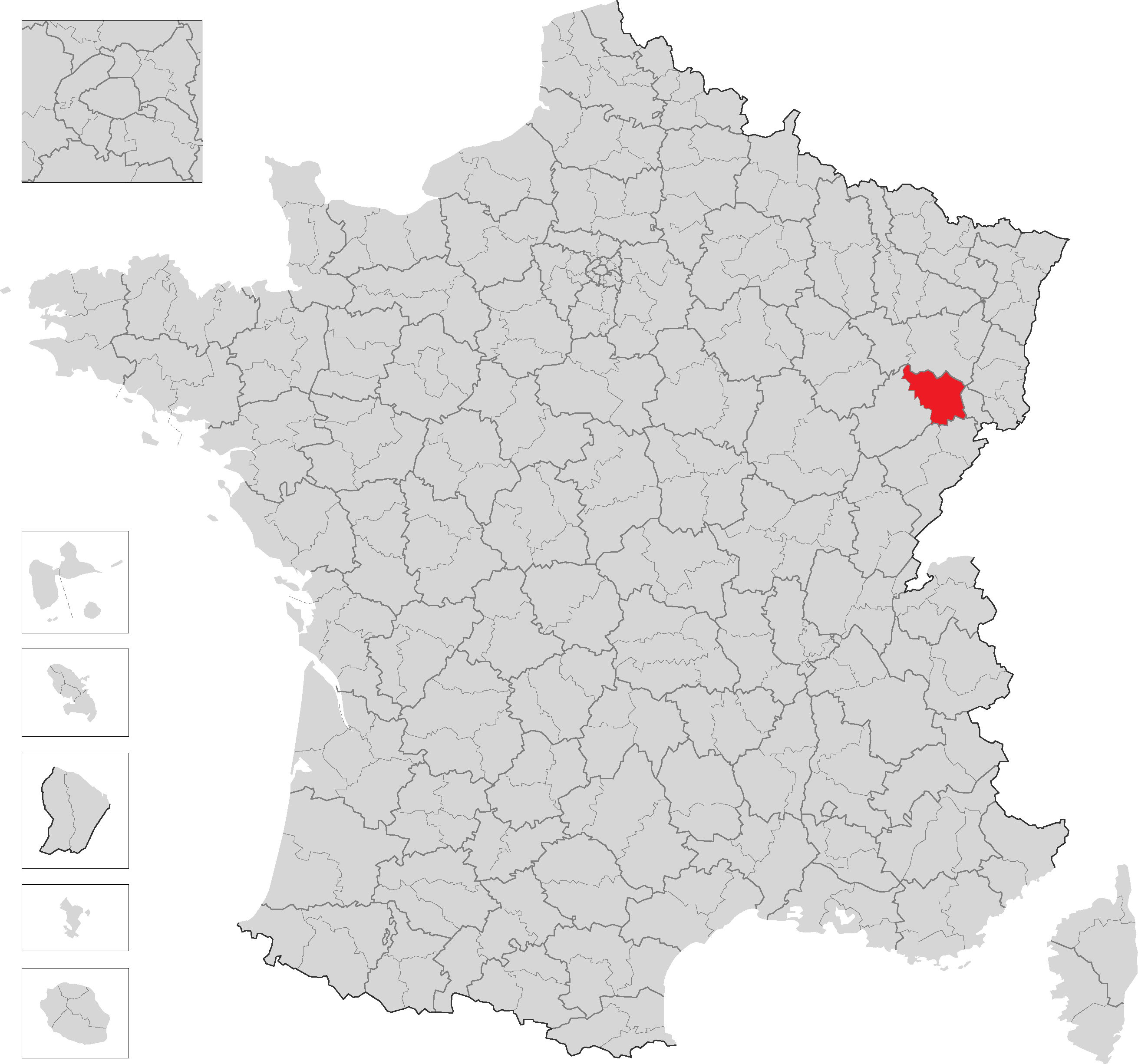 呂爾地區在法國的位置