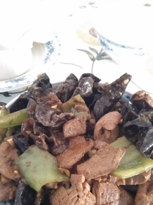 爆腰花豬肝 爆腰花豬肝