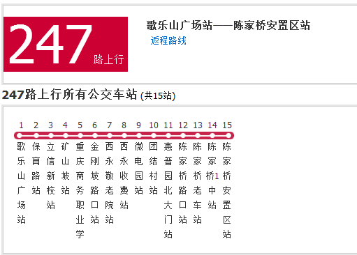 重慶公交247路 重慶公交247路