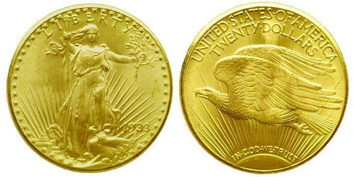 1933年版的雙鷹金幣