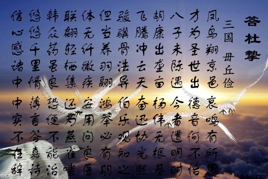答杜摯 答杜摯