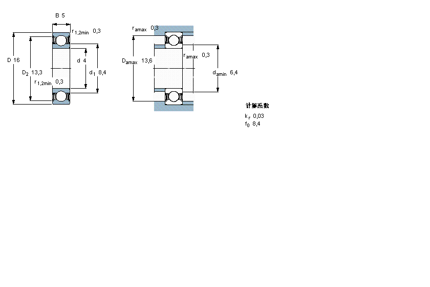 SKF 634-2RZ軸承 SKF 634-2RZ軸承