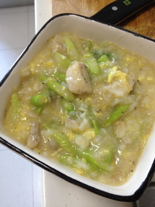 蘆筍魚片粥 蘆筍魚片粥