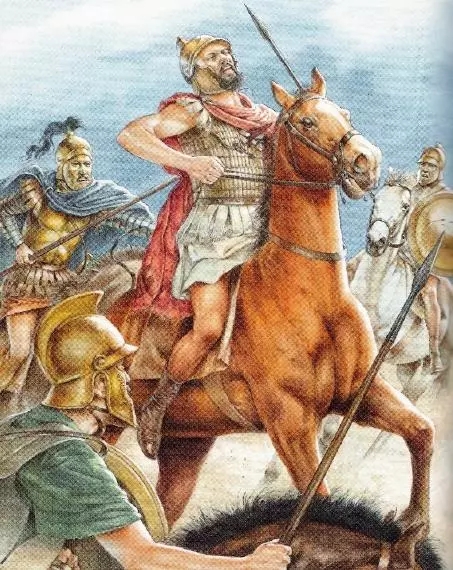 被塞琉古騎兵追殺的猶太騎兵
