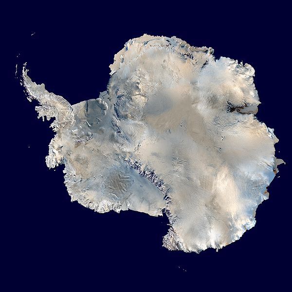 南極洲衛星影像圖