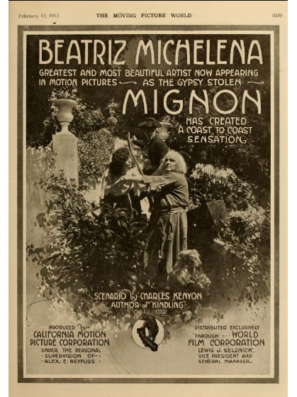Mignon(美國1915年Alexander E. Beyfuss執導的電影) Mignon(美國1915年Alexander E. Beyfuss執導的電影)