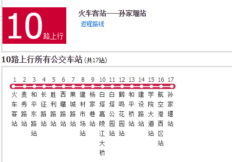 南充公交10路 南充公交10路