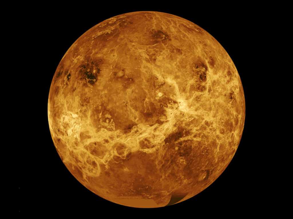 金星南半球局部溫度圖