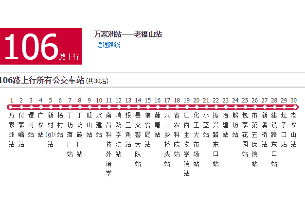 南昌公交106路 南昌公交106路