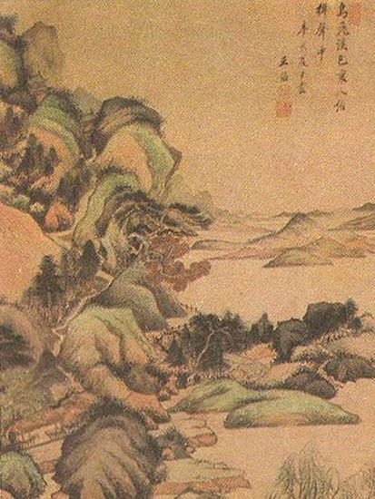溪色棹聲圖 溪色棹聲圖