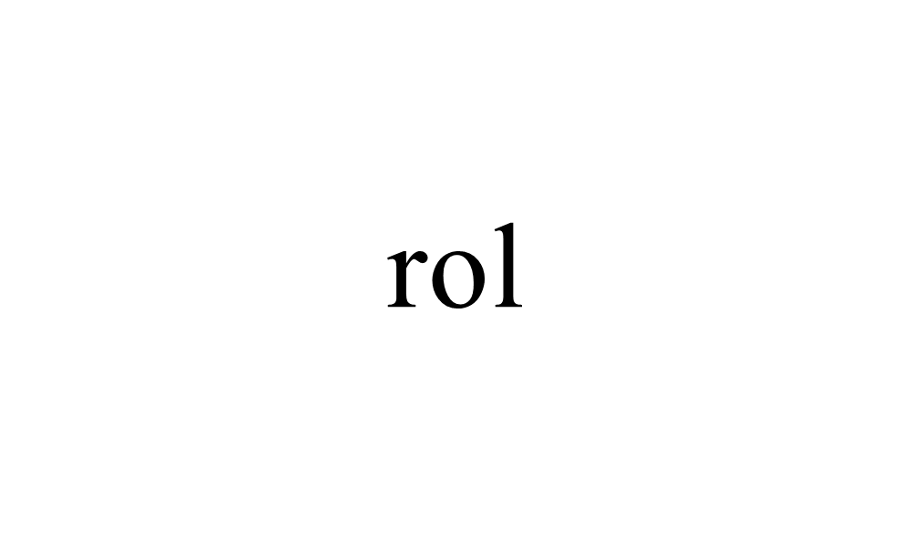 rol(經濟用語)