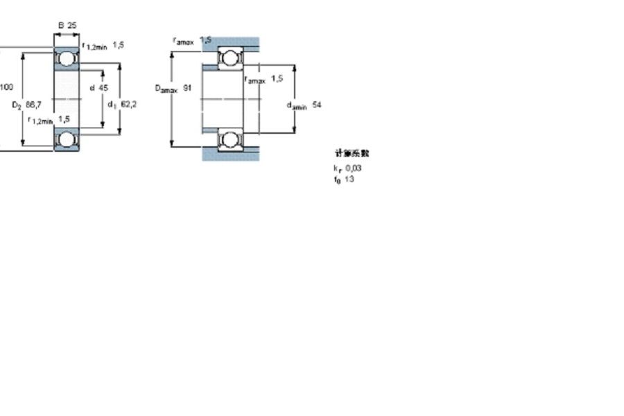 SKF 6309-2Z軸承 SKF 6309-2Z軸承