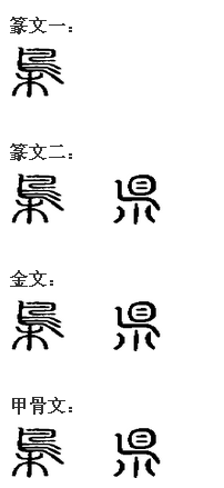 漢字“梟”的演變