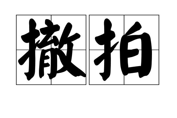 撤拍 撤拍