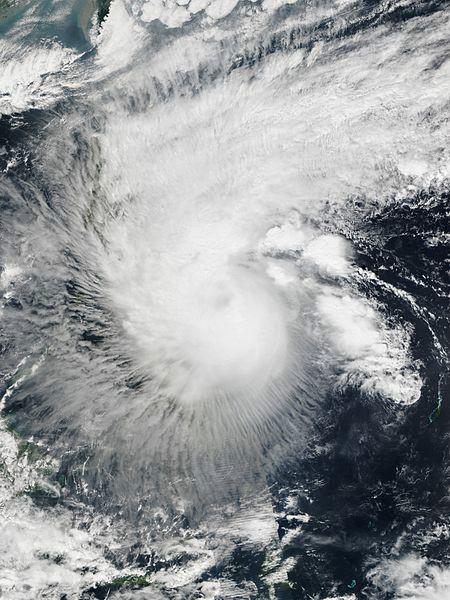 強熱帶風暴米克拉 衛星雲圖