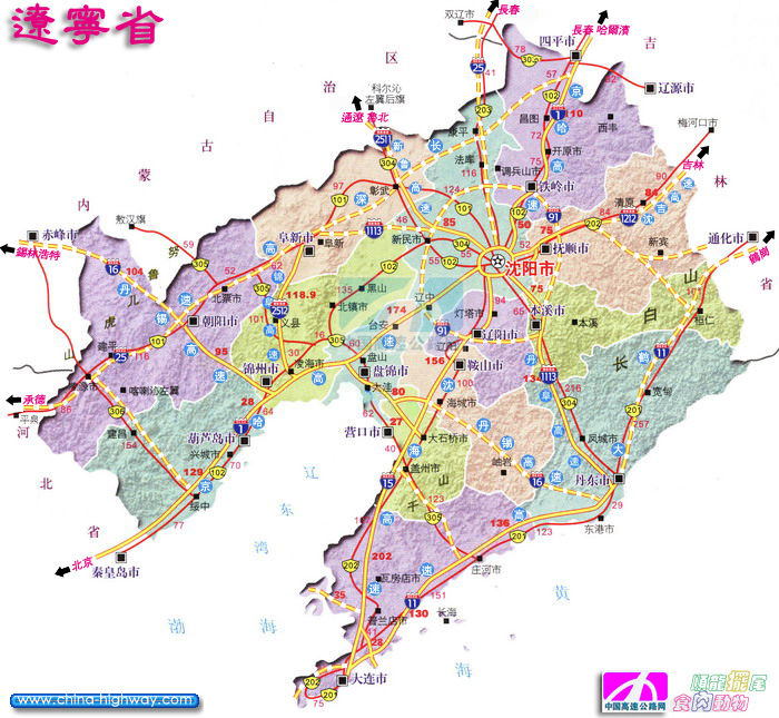 遼寧地圖