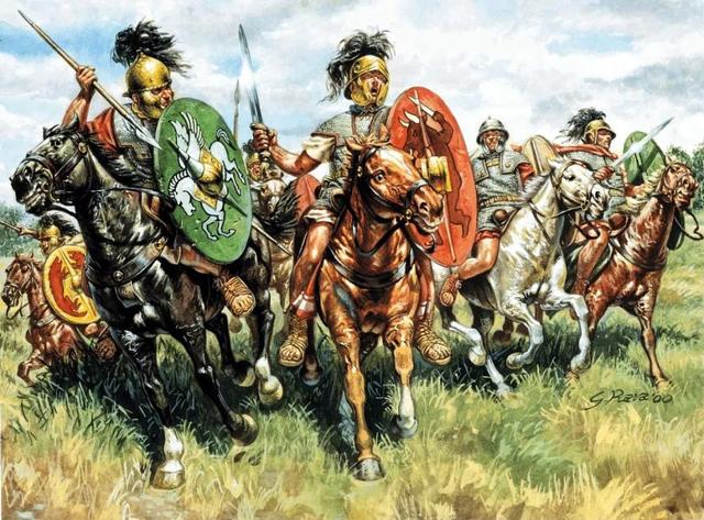 凱撒的右翼騎兵 也成功牽制了共和派的左翼預備隊
