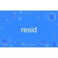 resid resid