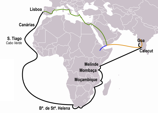葡萄牙帝國的香料貿易路線