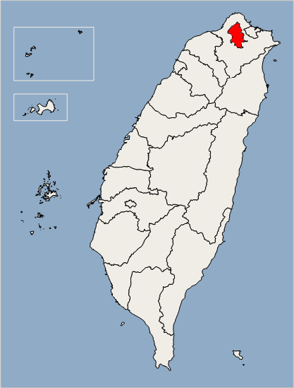 台北市在台灣的地理位置