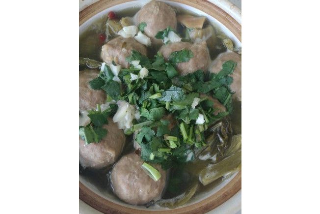 酸菜牛肉丸 酸菜牛肉丸